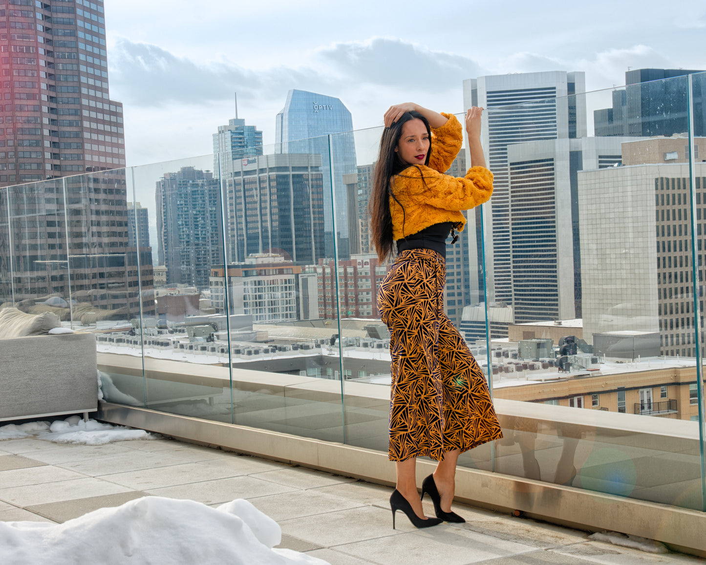 Fall 2022 "Ragnarök" Collection - Yellow Faux Fur Jacket