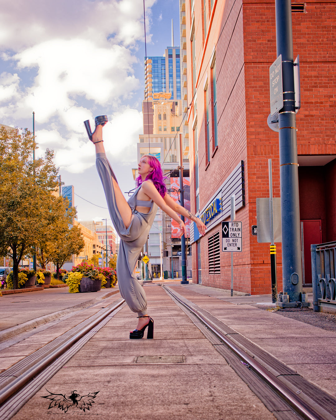 Dance Inspired Grey Micro-Suede Cut Out Jumpsuit