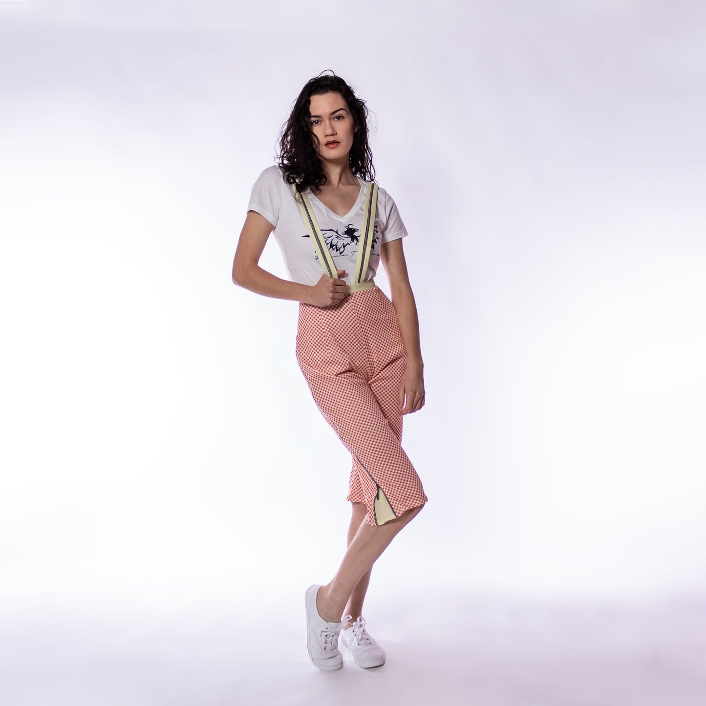 Spring 2020 -Salmon Capri Overalls