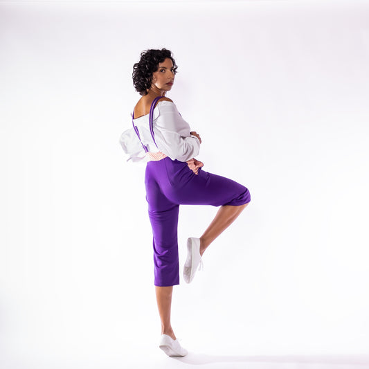Spring 2020 - Purple Capri Overalls