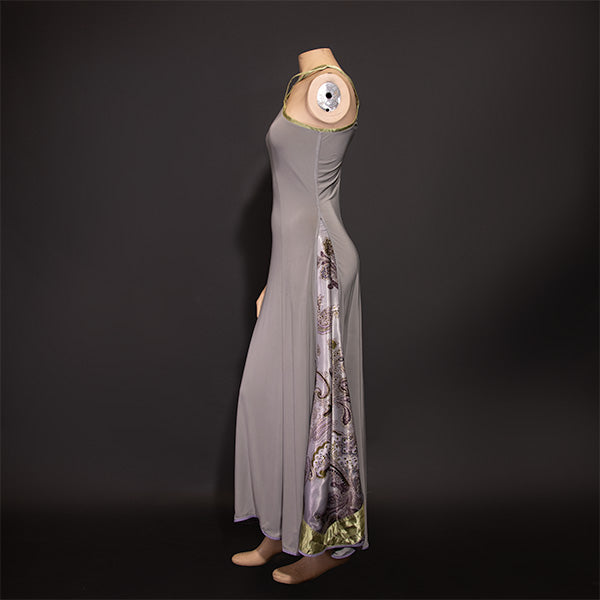 Fall 2017 Collection - Asymetrical Micro-Suede Stretch Gown