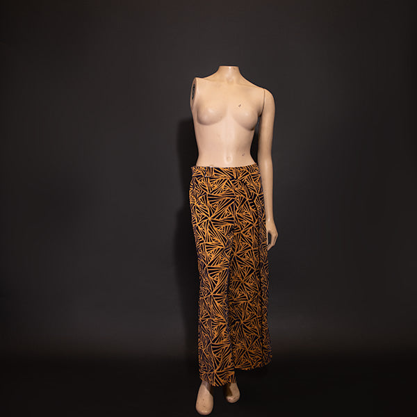 Fall 2022 "Ragnarök" Collection - Geometric Patterned Pants with Wrap Waistband