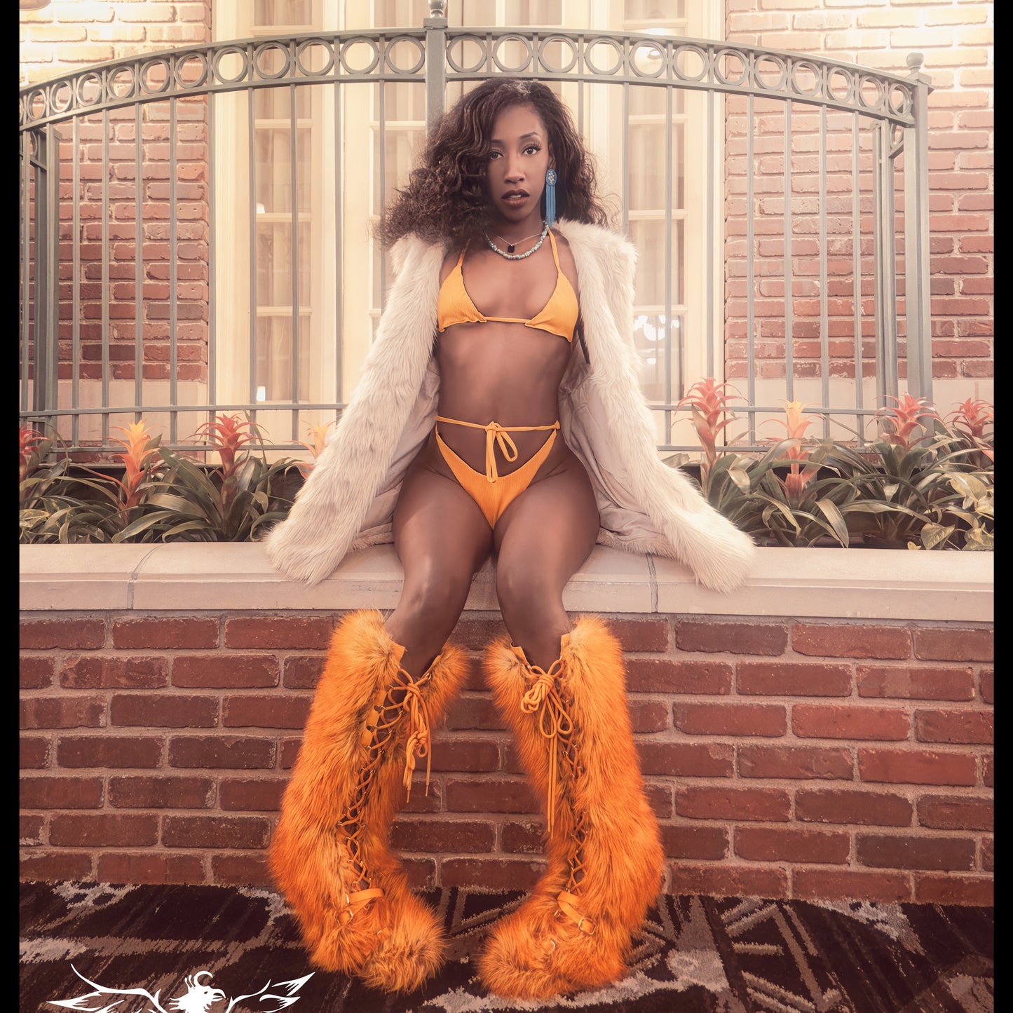 Mustard Yellow Ribbed Bikini